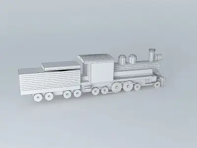 Old Train 3D model purchase