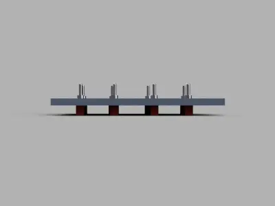 A320 Overhead light panel 3D print model