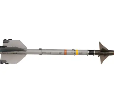 USAAF AIM-9L AIM9 Sidewinder Missile AIM9L AIM9M 3D model