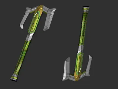 Scifi 2H Axe 3D model