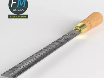 Half round rasp 3D model