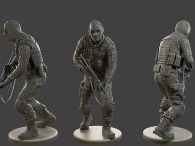CzechSlovak Police Tactical Unit CPTU2 005 3D print model