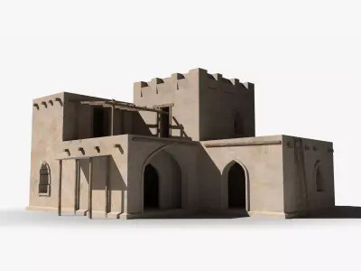 Arab x8 Low-poly 3D model