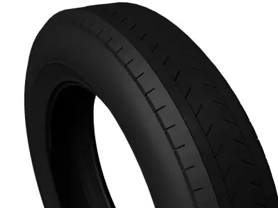 Low poly car tire 3D model