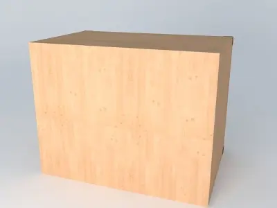 Indiana shoe chest 3D model