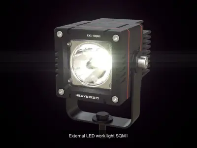 External LED work light SQM Collection 3D Model Pack purchase