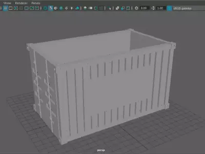 caja contenedora 3D model