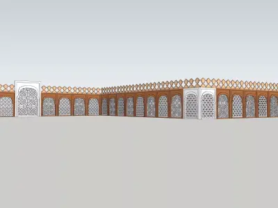 indian jodhpuri stone jali 3d modal 3D model