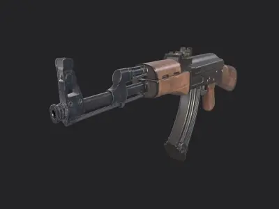 Assault Rifle AK-47 - Asset Weapon Free low-poly 3D model