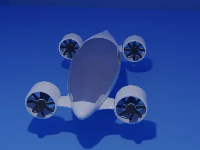 Vision VTOL concept 3D model 3D model