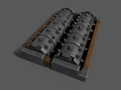 GrinderTrap Low-poly 3D model