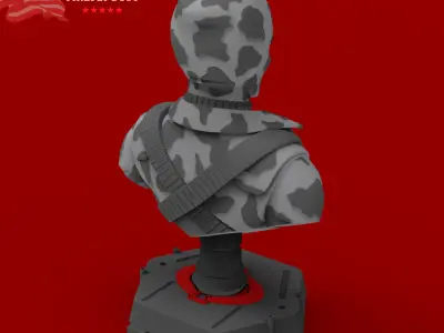 GI JOE characters Firefly Bust 3D print model