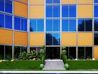 Building 003 Low-poly 3D model