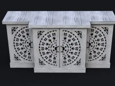 Antique Cupboard- Sri Lanka 3D model