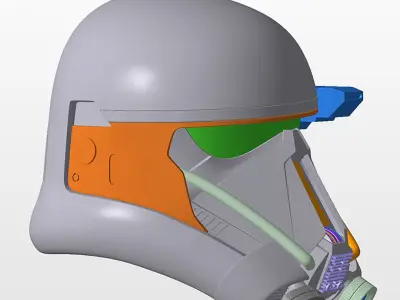 Death Trooper Helmet from Star Wars 3D Model Ready to Print 3D print model