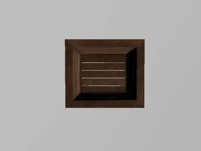 Crate wooden box Free low-poly 3D model purchase