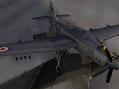 Fairey Spearfish Mk-1 3D model