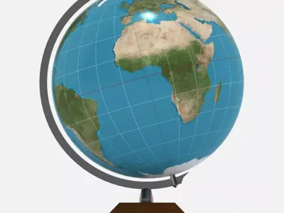 Stylish Globe 3D model