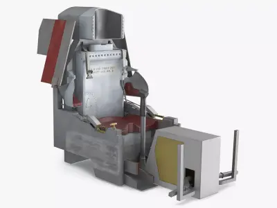 North American X15 Cockpit Ejection Seat Assembly 3D model