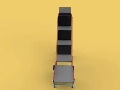 BUCKET CONVEYOR ELEVATOR BELT 3D model