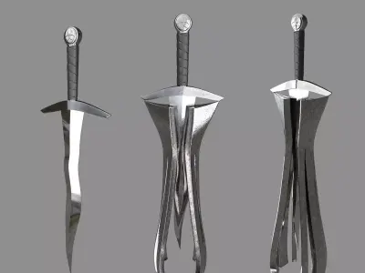 Storm sword concept 3D model