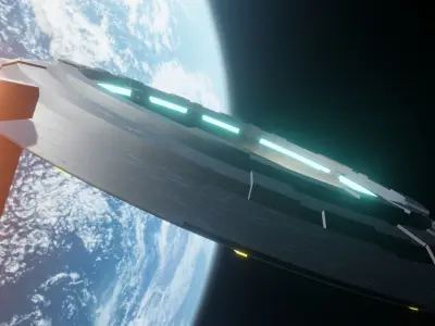 UFO model spaceship 3D model