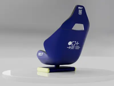 Car seat Free 3D model