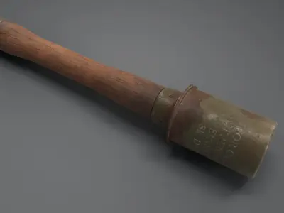 WW2 Stick Grenade Low-poly 3D model