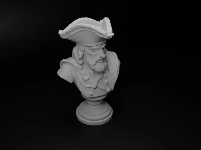 Spanish Conquistador Bust Chess 3D print model buy