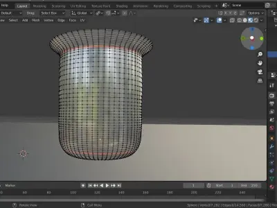 Steel cup  Free 3D model