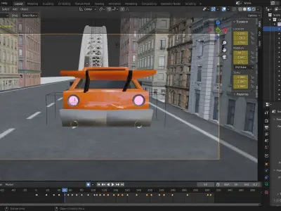 Car Animation  Free 3D model