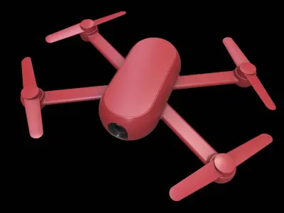 Camera Drone Pbr 3D model