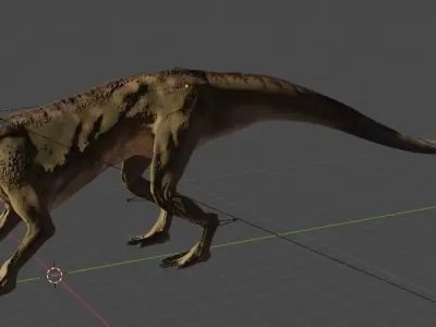 Stylized dino Low-poly 3D model