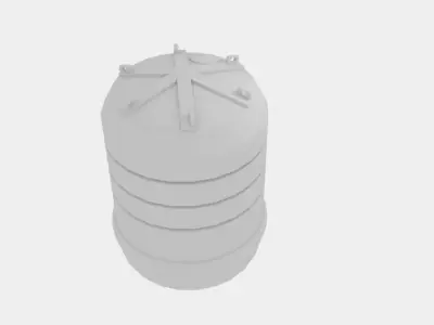 Carbery 5000 Water Tank Low-poly 3D model