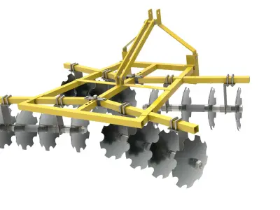 Disc harrow john deere 3D model