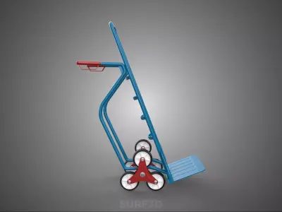 WHEEL STAIR CLIMB HAND TRUCK BARROW TROLLEY CART DOLLY STAIRCASE 3D model