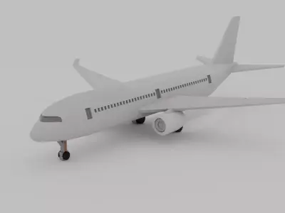 Boeing 737 Airplane Free 3D model