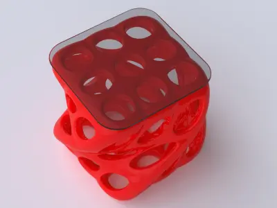 Organic Sculptural Coffee Tables Set 3D model