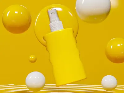 spray bottle 100ML 3D model