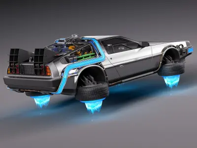 Back To The Future Delorean Episode 2 Future 3D model