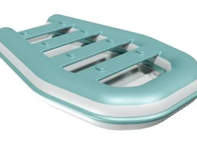 Inflatable Rubber Boat 3D model