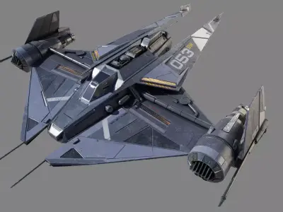 Space Fighter 3D model purchase