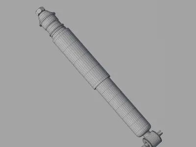 Bike suspension shocks Low-poly 3D model