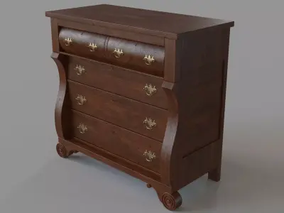 Antique Chest 3D model purchase