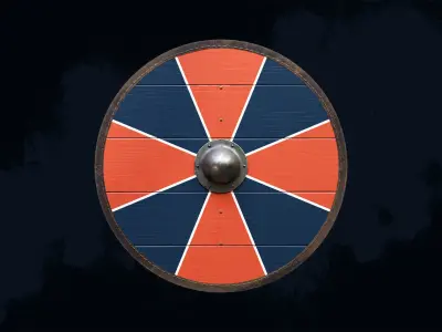 Viking Shield 1 - New and bloody 3D Model Pack