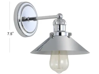 Flandria Light Chrome Bath Sconce 3D model