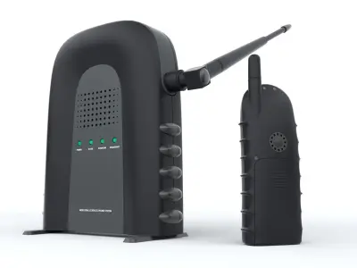 Industrial Cordless Phone System 3D model