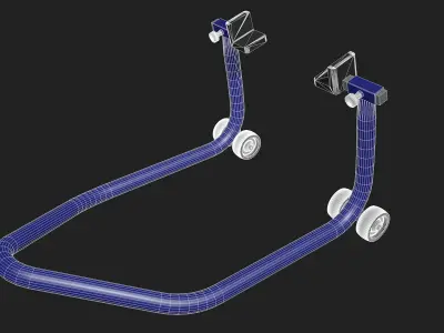 Motorcycle lifts three pieces set 3D model