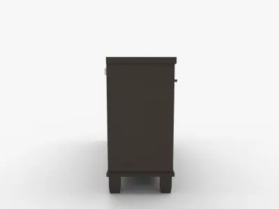 Covetown Dresser In Dark Brown 3D model