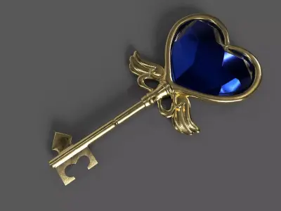 Pokemon Showcase Contestant Key Low-poly 3D model